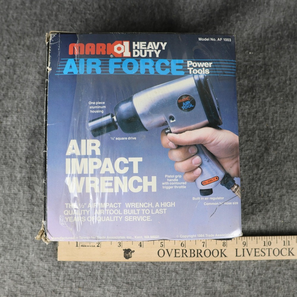 Mark I AF 1003 1/2" Air Impact Wrench Air Force Power Tool New Open Box